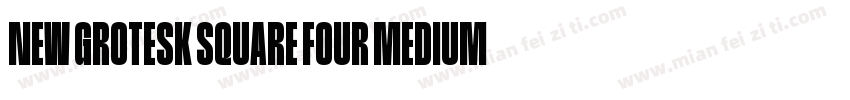 New Grotesk Square FOUR Medium字体转换
